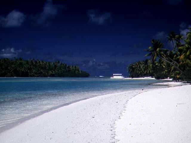 Motu in der Lagune, Aitutaki